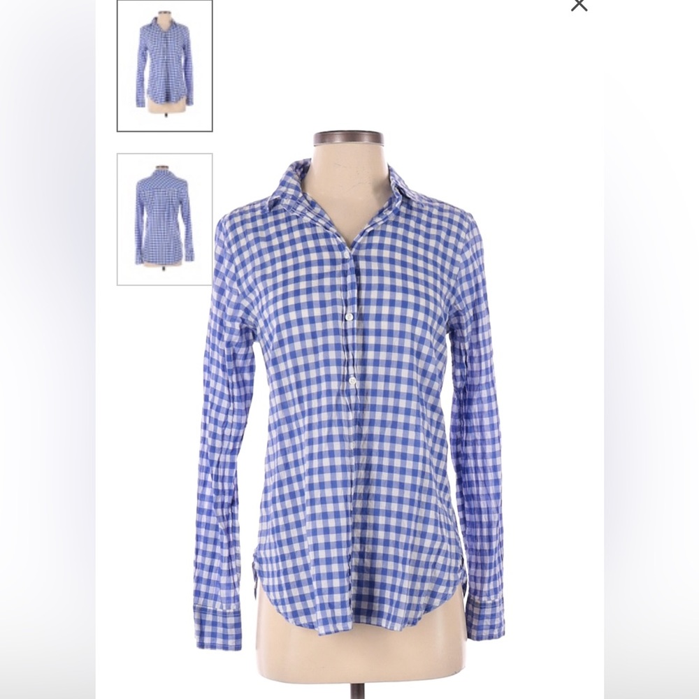 Checkered plaid Jcrew button down